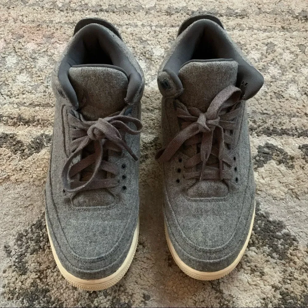 Jordan 3 Retro Wool Dark Gray Sail 9